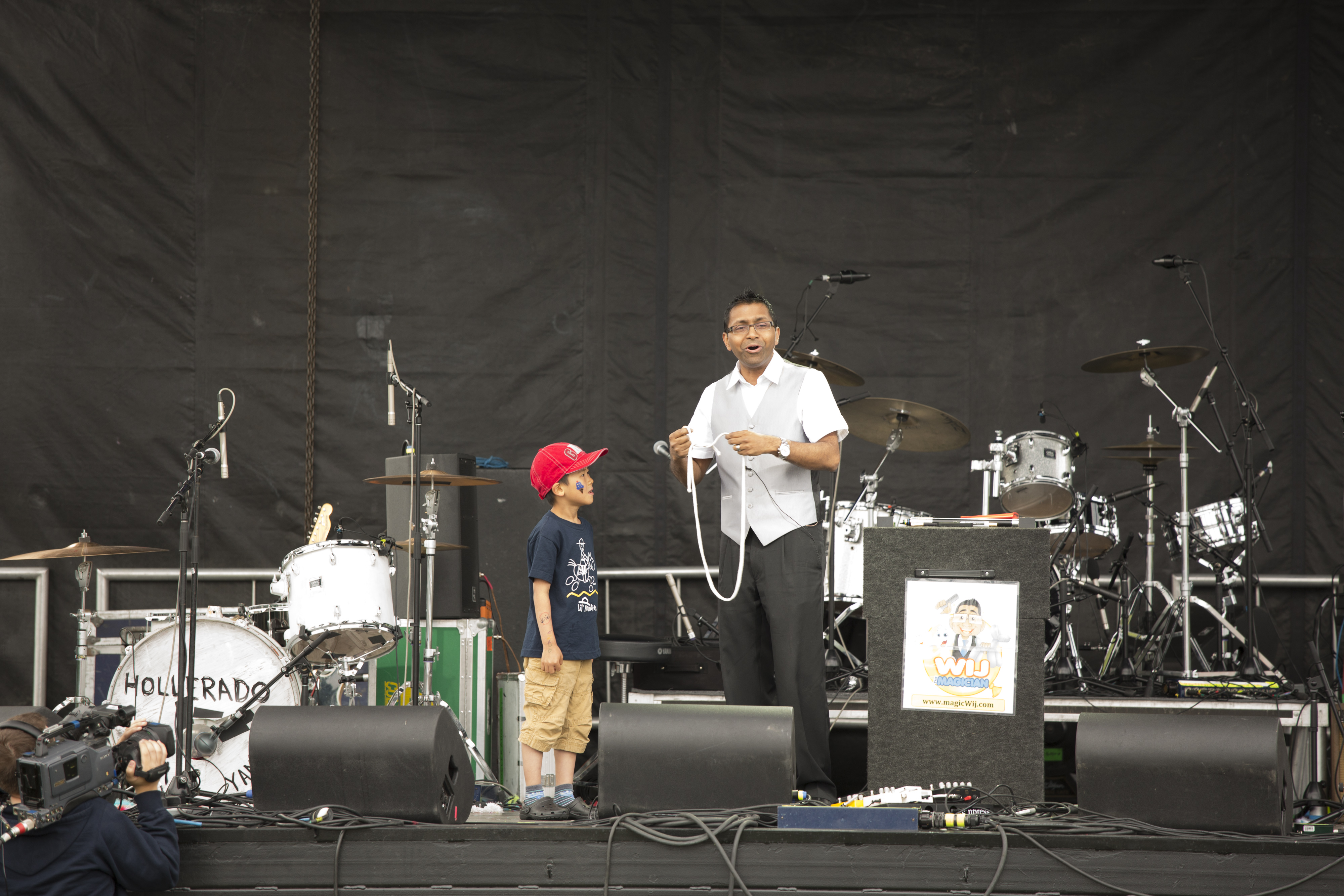 Stage performance at outdoor event